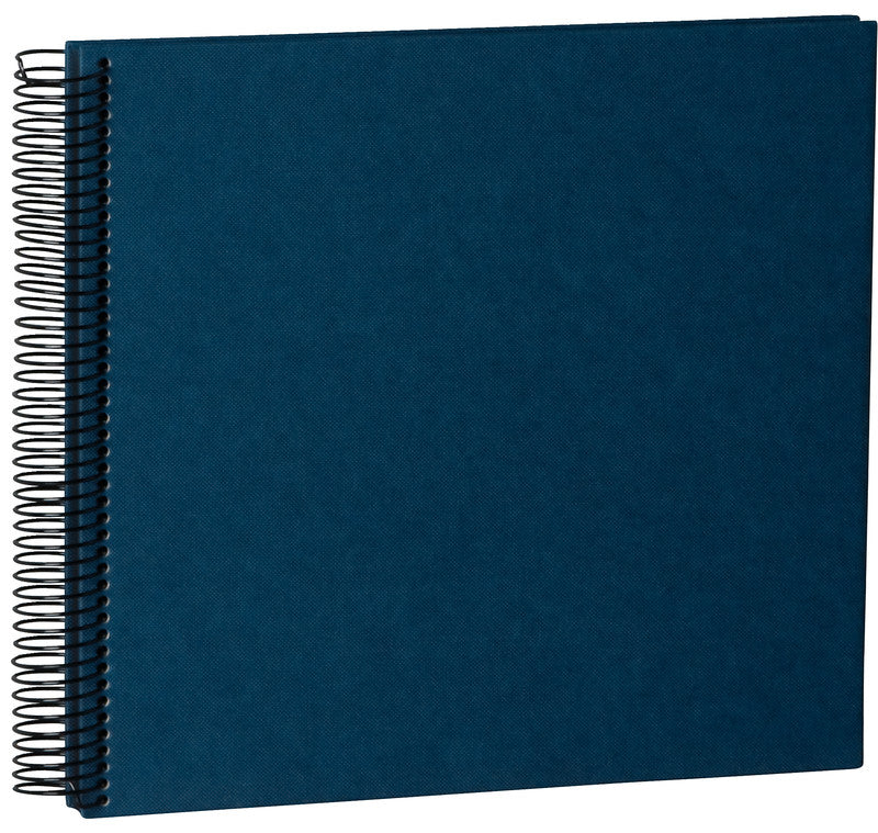 Semikolon Fotoalbum Wiro Economy – für 230 × 223 mm, blau, Spiralbindung, Textil