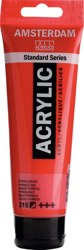 Royal Talens Amsterdam – Acrylic Standard – Acrylfarbe – Pyrrolrot, 120 ml