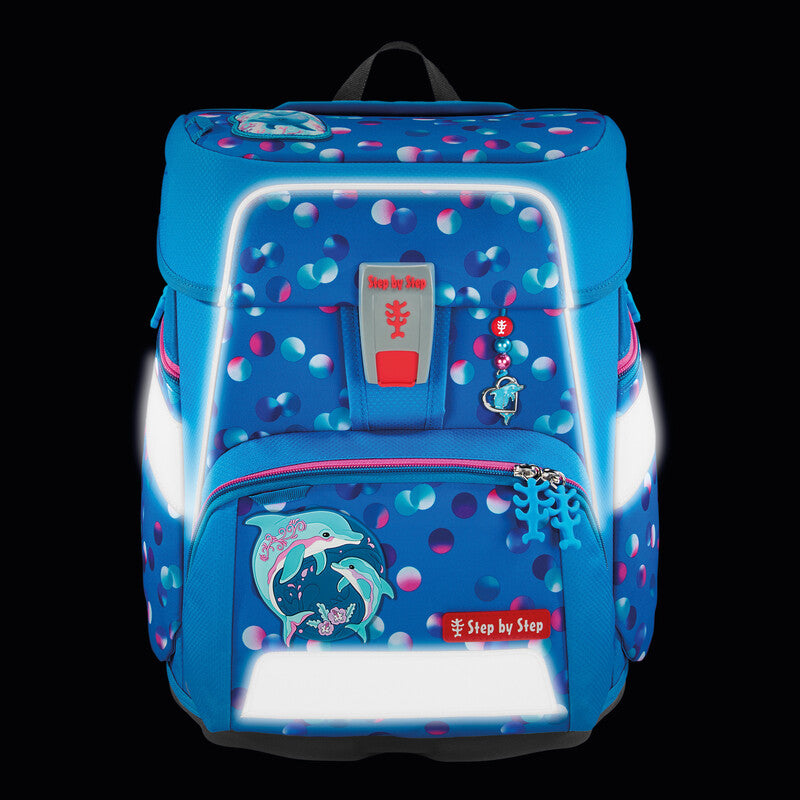 Step by Step Schulrucksack-Set Space – 5-teilig – Dolphin Finja – aus 100% recycelten PET-Flaschen
