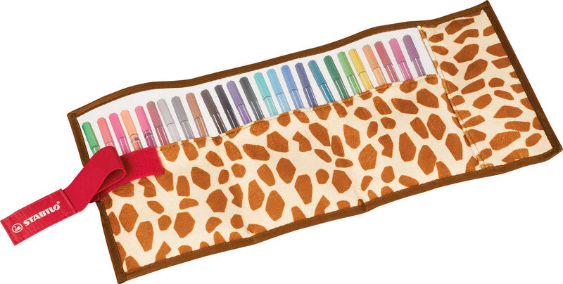 STABILO Filzstift, Giraffe – Rundspitze, 1 mm, wasserbasiert, 25 Farben