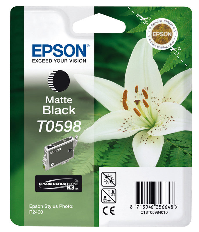 Epson Tintenpatrone T0598, Schwarz, 520 Seiten