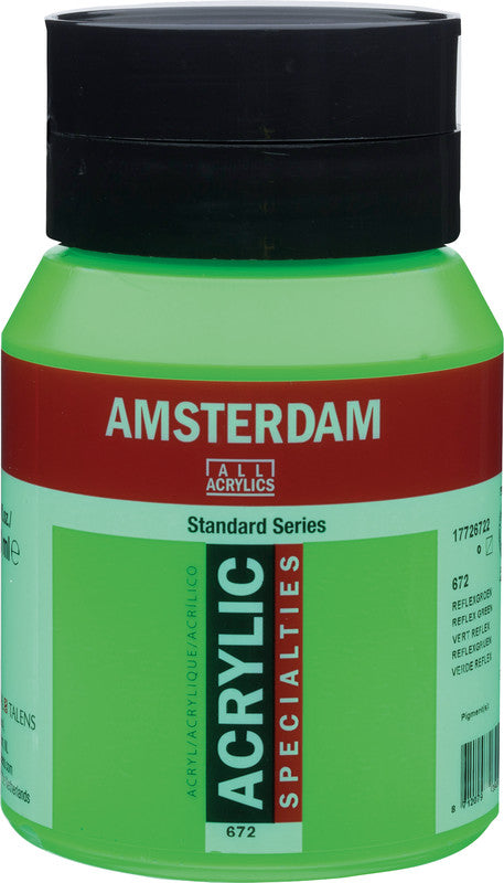 Royal Talens Amsterdam – Acrylic Standard – Acrylfarbe – Reflexgrün, 500 ml
