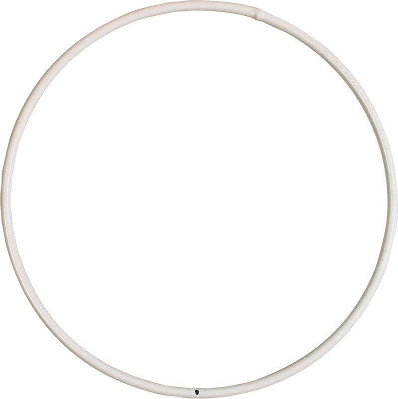 Deko-Ring, Metall, Weiss, Ø 25 cm, Drahtstärke 3 mm