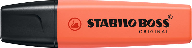 STABILO BOSS Original Textmarker Korallenrot – Keilspitze, 2–5 mm