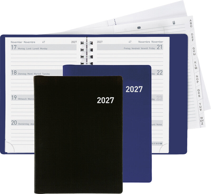 Biella Memento Agenda – 1 Woche/2 Seiten, Spiralbindung, 10,1 × 14,2 cm, 2027, FSC