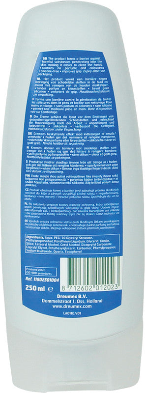 Dreumex Handschutzcreme – weiss, 250 ml, silikonfrei, parfümfrei, farbstofffrei
