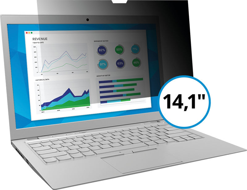 3M Displayschutz für Notebooks bis 12,1" – schwarz
