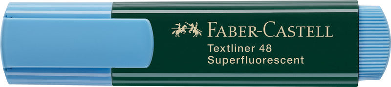 Faber-Castell Textmarker Blau – Keilspitze, 1–5 mm, nachfüllbar
