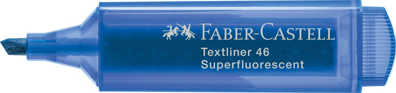 Faber-Castell Blauer Textmarker – Keilspitze, 1–5 mm, nachfüllbar