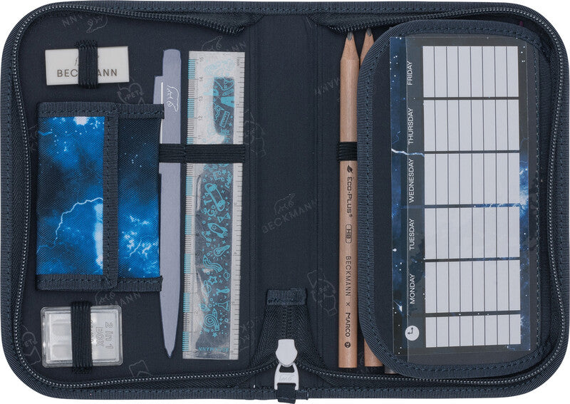 Beckmann Classic 1st Etui, gefüllt – Tech Rex – Kunststoff – 20,5 × 13,3 × 3,8 cm