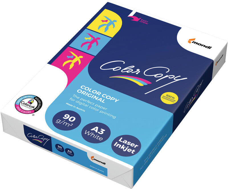 Color copy Kopierpapier – A3, 90 g/m², hochweiss – für Inkjet/Laser/Kopierer – FSC – 500 Blatt