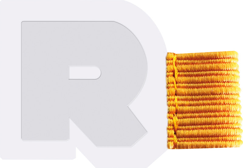 Rhodia Stiftschlaufe – selbstklebend, Kunstleder, orange, 40 × 30 mm – für Blöcke, Notizbücher und Kalender