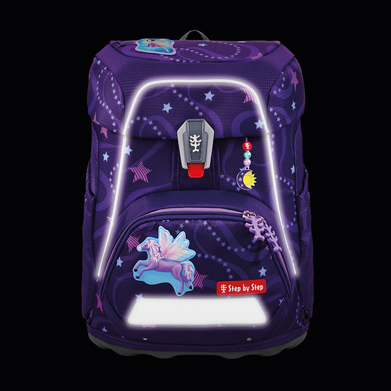 Step by Step Schulrucksack-Set FIT – 5-teilig – Pegasus Emily – 28,0 × 37,5 × 20,0 cm