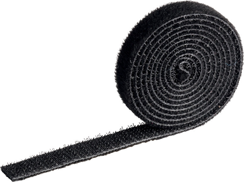 Durable Klett-Kabelbinder Grip – 1 mm × 1,00 m, Kunststoff, Schwarz, zuschneidbar, recyclingfähig