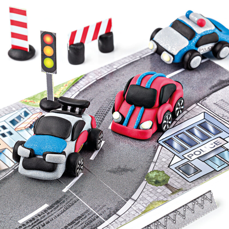 Staedtler Modelliermasse-Set Police Race – 4 Blöcke