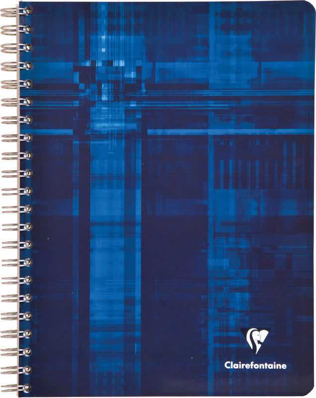 Clairefontaine Spiralblock A4, kariert, Spiralbindung, Karton, 112 Blatt, 90 g/m² – sortiert