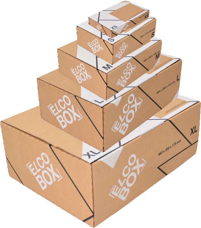 Elco Versandbox – stabil, flach geliefert, 4-Punkt-Klebung