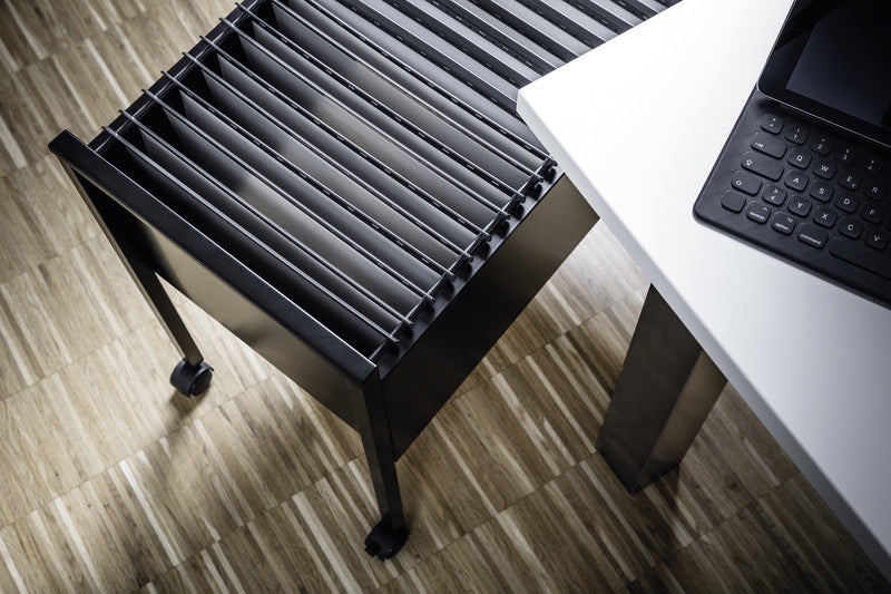 Durable Economy Hängemappenwagen – für 80 Hängemappen A4, mit Rollen, 655 × 592 × 368 mm, schwarz, Stahl