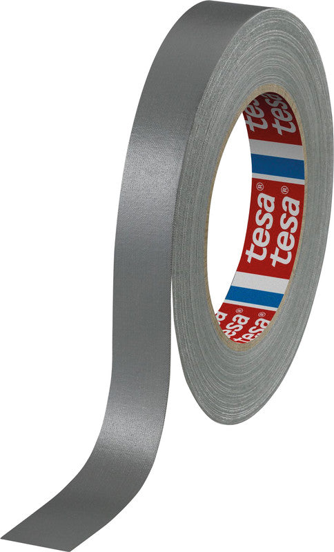 tesa Gewebeband 4651 Premium – 19 mm × 50 m, grau, stark