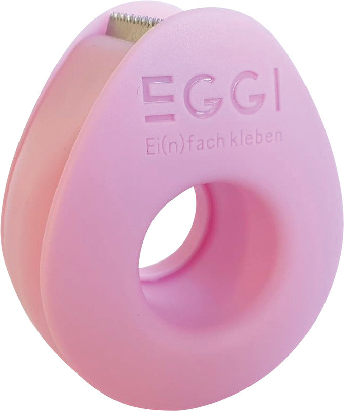 Eggi Handabroller – für Rollenbreite bis 19 mm, für Bandlänge bis 10 m, für Kern 1", Metallmesser, Kunststoff