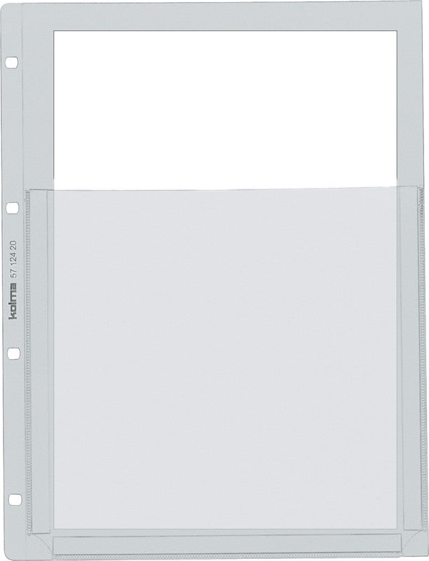 Kolma Sichtmappe A4 – transparent, Kunststoff, glänzend, 100 µm, 25er-Pack