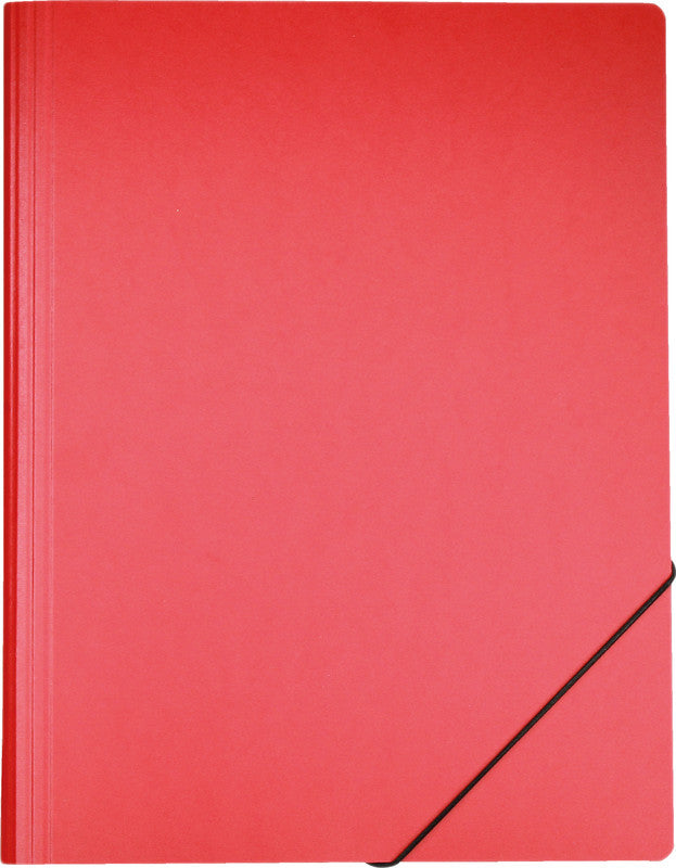 EROLA Sammelmappe für A4, Karton, Rot, mit Gummizug