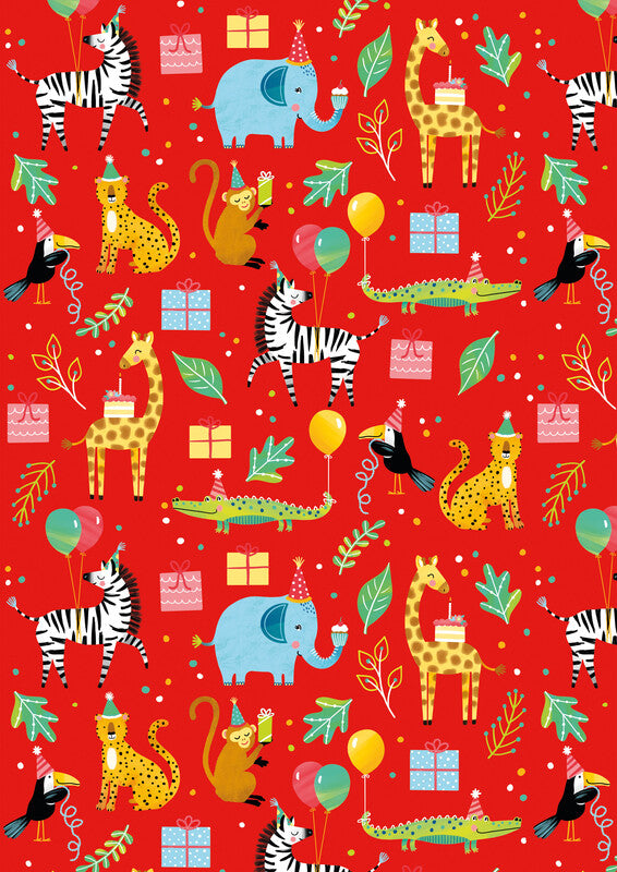 Zoewie Geschenkpapier Rolle – Bambini (10 Motive, mehrfarbig) – 700 × 2000 mm – gestrichenes Papier