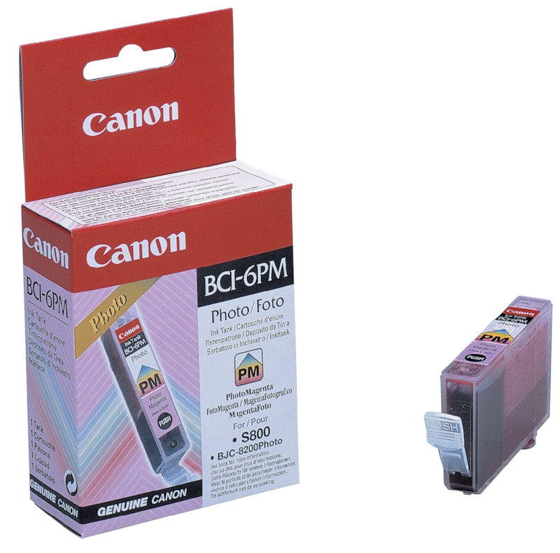 Canon Tintenpatrone BCI-6PM, Magenta – für Tintenstrahldrucker/Multifunktionsgeräte