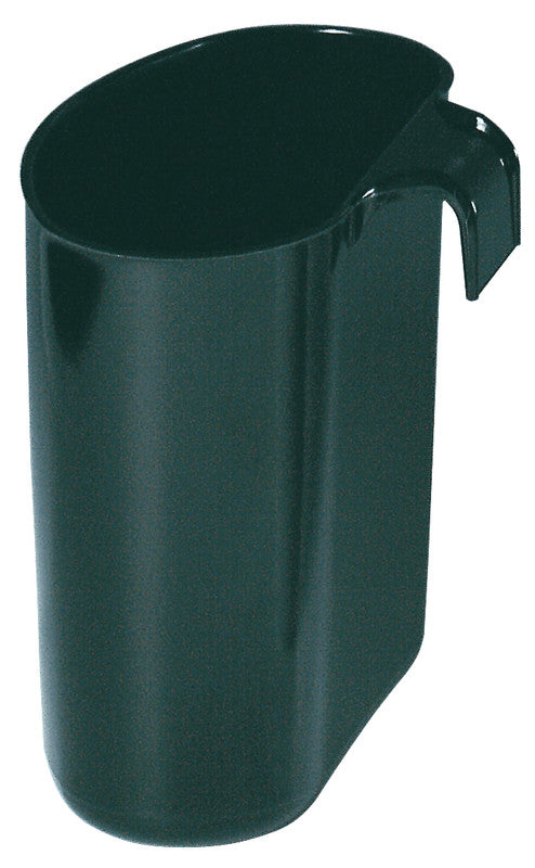 Ornalon Abfalleinsatz – 1,5 l – ohne Deckel – Kunststoff, schwarz – B × H × T 170 × 150 × 95 mm