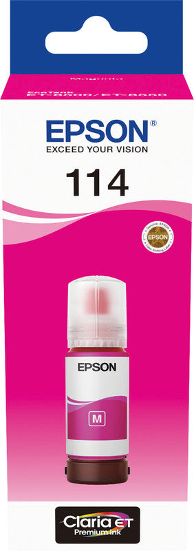 Epson Tintenpatrone 114, Magenta – für Tintenstrahldrucker und Multifunktionsgeräte