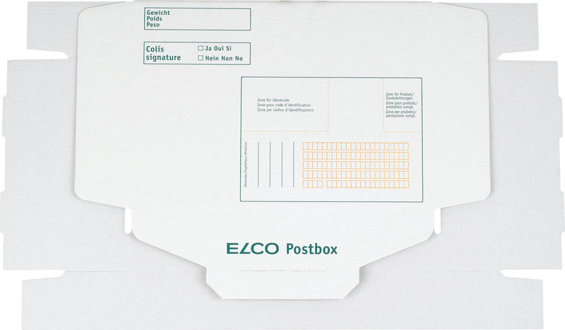 Elco Umzugsbox, weiss – 347 × 220 × 125 mm – 5 Stk.