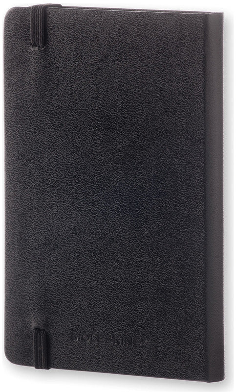 Moleskine Notizbuch, 90 × 140 mm, punktkariert, Leimbindung, Hardcover, 192 Seiten, 70 g/m² – schwarz