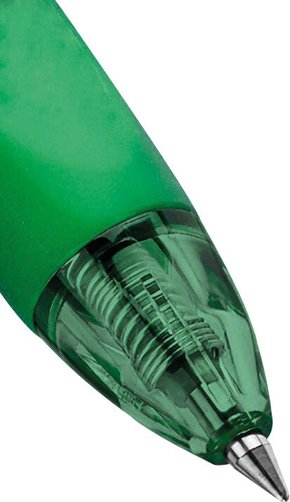 Q-CONNECT KF18627 – Tintenroller, 0,7 mm, Grün, radierbar, Druckmechanik, Kunststoff, für Linkshänder