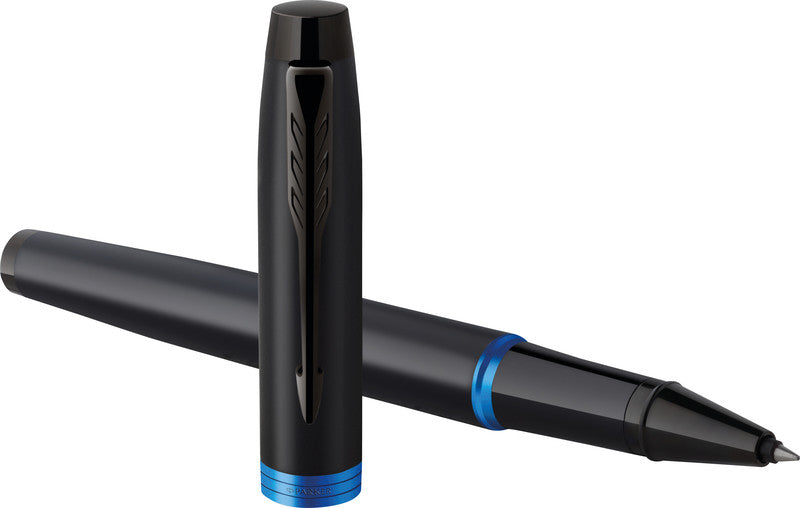 Parker IM Professionals Vibrant Rings – Tintenroller, mit Kappe, 0,5 mm, Schwarz
