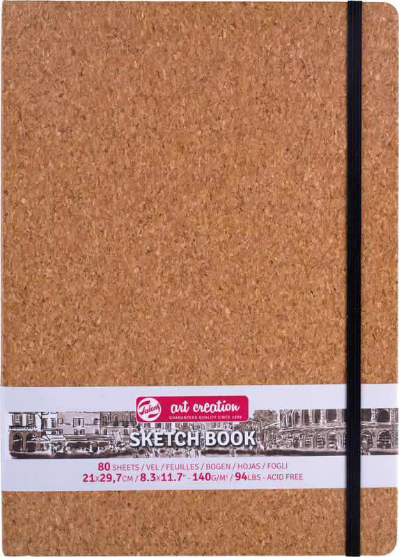 Talens Art Creation – Skizzenbuch, A4, 140 g/m², 160 Seiten, braun, mit Gummiband, Hardcover, säurefrei