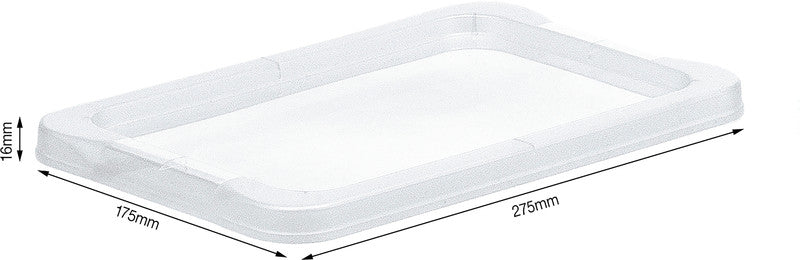Rotho Deckel – für 4 l, Kunststoff, transparent, 27,5 × 1,6 × 17,5 cm – 1er-Pack