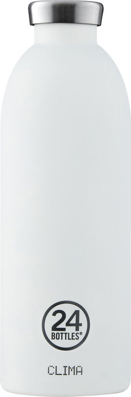 24Bottles Trinkflasche Clima – 8,5 dl – Edelstahl, isoliert, Schraubverschluss – Ice White