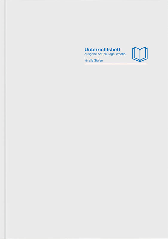 Verlag für unterrichtsm. Unterrichtsheft A4, Karton, 128 Seiten, perforiert, 100 g/m² – Grau
