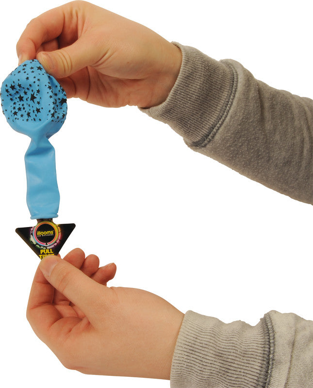 Illooms Luftballons, sortiert, Motiv Stern, 5 Stück, LED, Leuchtdauer 15 Std., nicht für Helium geeignet