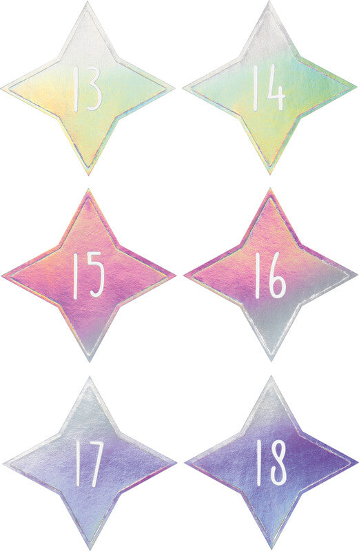 Folia Schmucketiketten, Adventskalender 1-24 – 90 × 140 mm – mehrfarbig – 24 Stk.