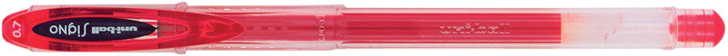 Uni-Ball Signo Gel-Ink – Tintenroller, schnelltrocknend, mit Kappe, 0,4 mm, Rot