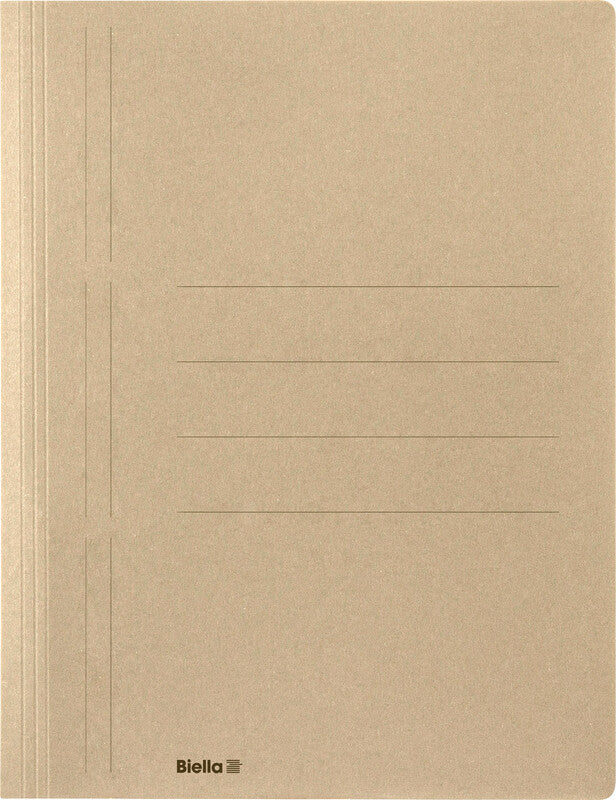 Biella Schnellhefter – A4, Karton, Beige, Beschriftungslinien, 280 g/m², 1 Stk.