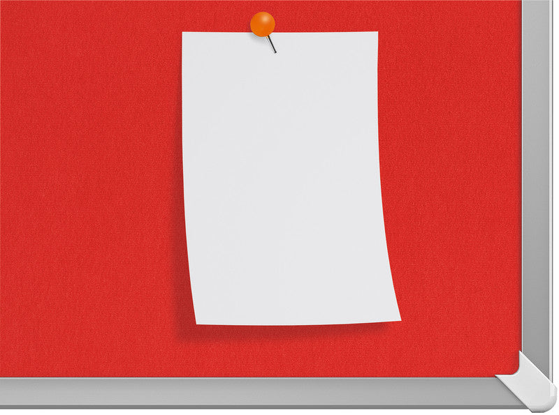 Nobo Pinnwand – Filz – 72 × 41 cm, rot