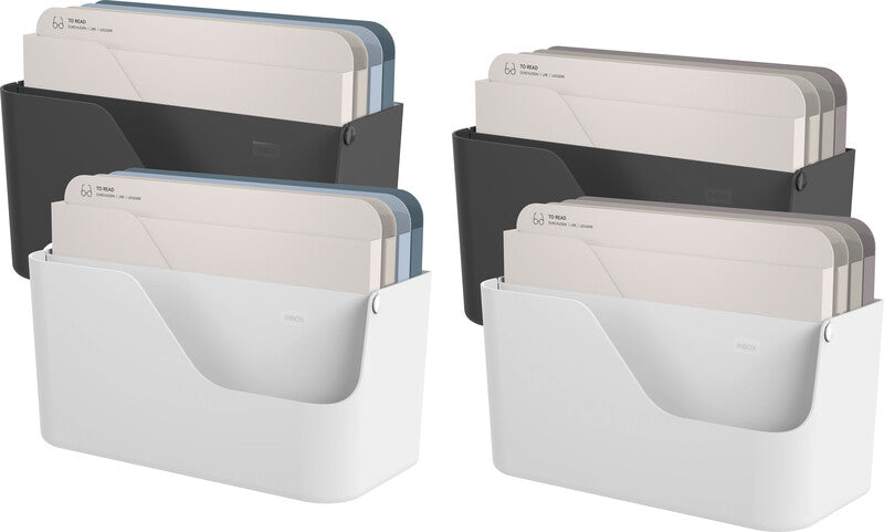Rotho Briefkorb – Kunststoff, für A4, weiss, B 356 × H 160 × T 295 mm