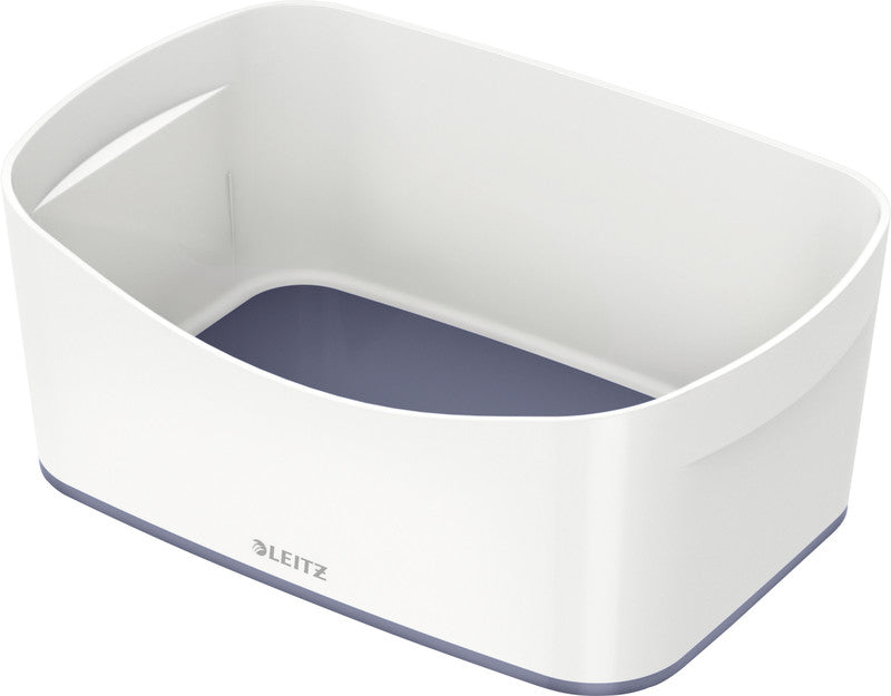 Leitz Aufbewahrungsschale MyBox – Kunststoff, weiss/grau, 24,6 × 9,8 × 16 cm