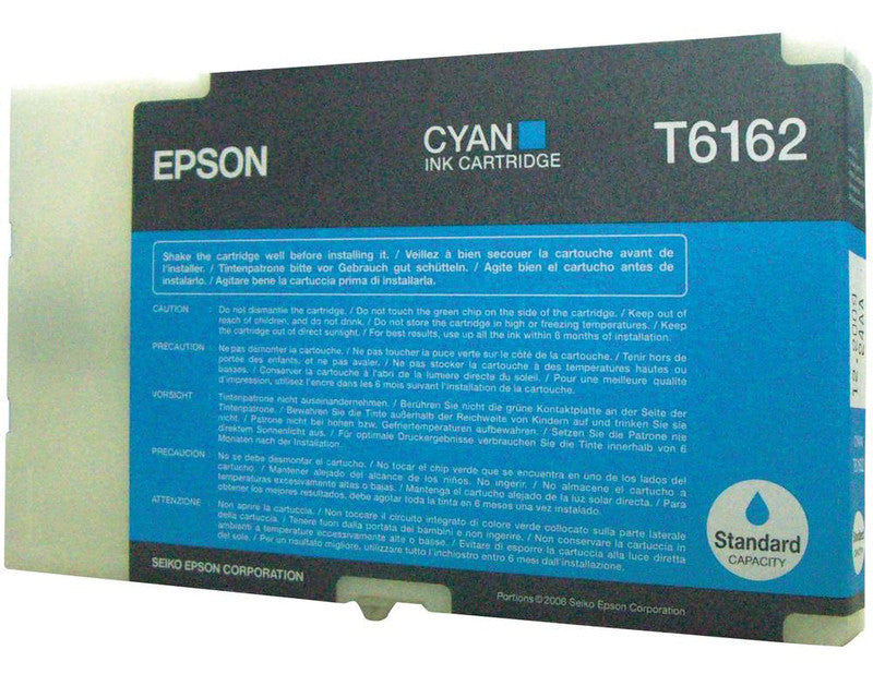 Epson Tintenpatrone T6162, cyan – für Epson-Drucker