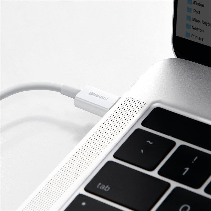 Baseus 013 USB-C auf Lightning Kabel, 0,25 m, Weiss, Schnellladen