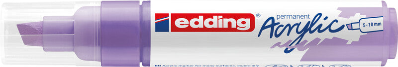 Edding 5000 Acrylmarker – Keilspitze 5–10 mm – Hell Lavendel – für Leinwand, Holz und Terrakotta