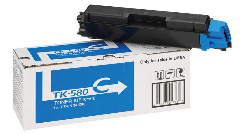 Kyocera – Toner TK-580C – cyan, 2800 Seiten