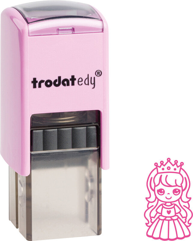 Trodat Prinzessin Motivstempel – selbstfärbend, 19 × 19 mm, pastellviolett